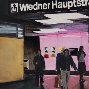 Metropolitana di Vienna in fucsia