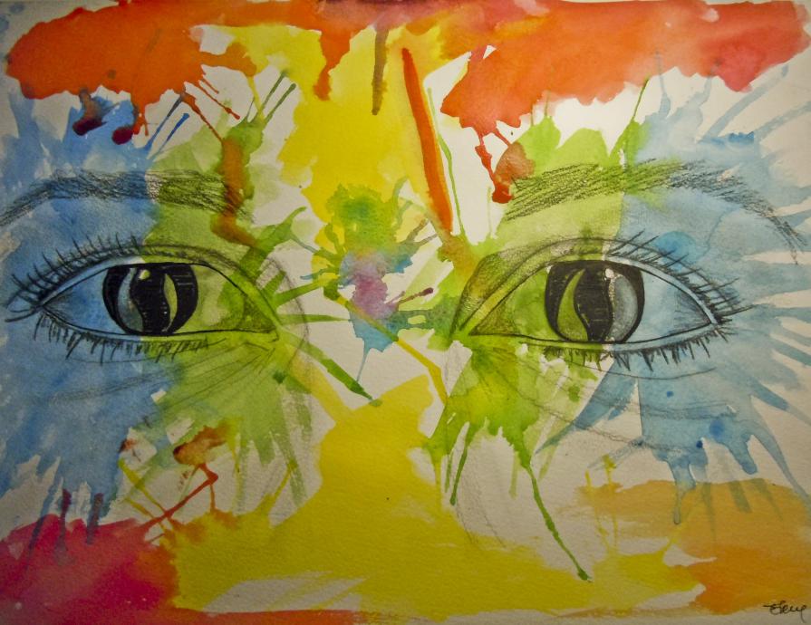 Eyes In Watercolor