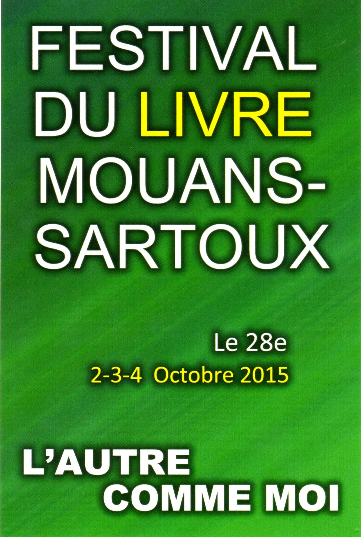 Festival du Livre Mouans-Sartoux 2015 - Le 28e