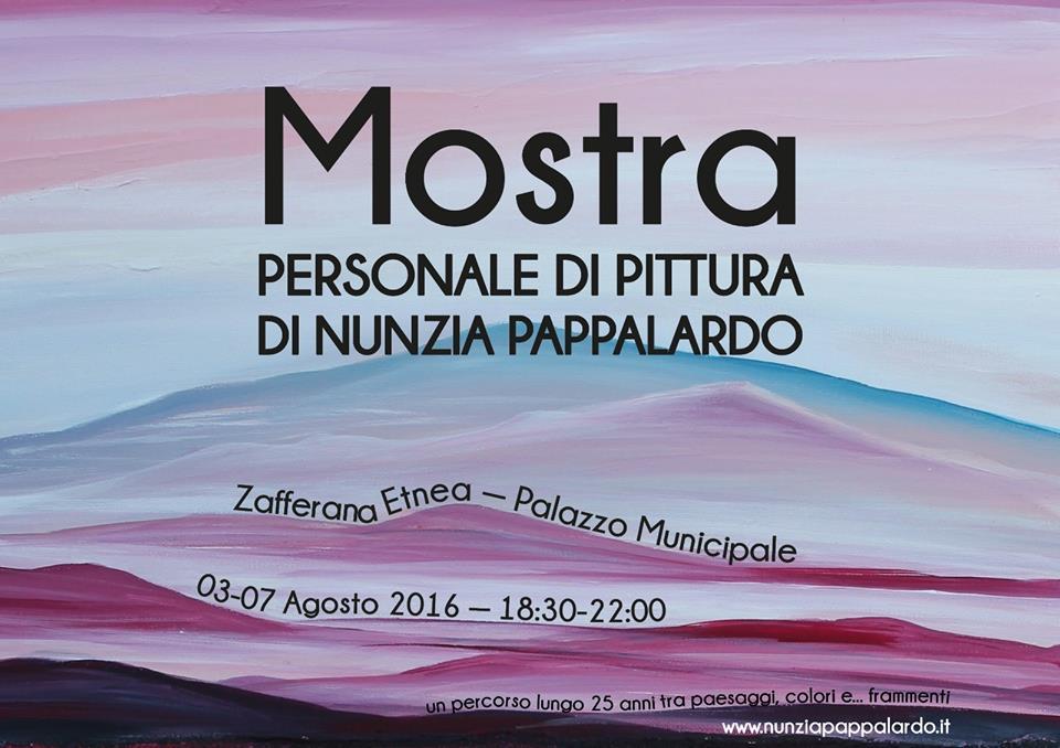 Mostra personale di Nunzia Pappalardo - Palazzo Municipale