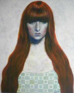  femme aux cheveux rouges