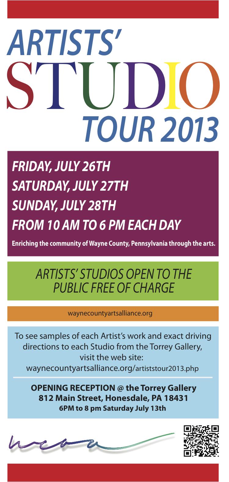 Carla Strozzieri partecipa a County Arts Alliance Studio Tour