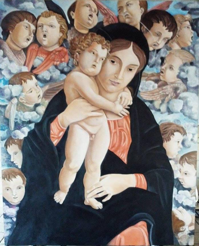 Copia della "Madonna dei cherubini" (Andrea Mantegna) 