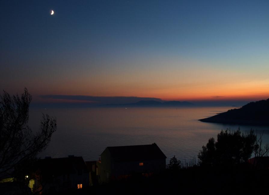 Luna, tramonto,Pakleni Otoci