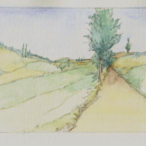 Primavera: Spring: Watercolor Sketch