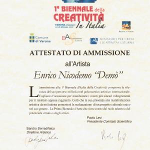 PRIMA BIENNALE DELLA CREATIVITA' DI VERONA