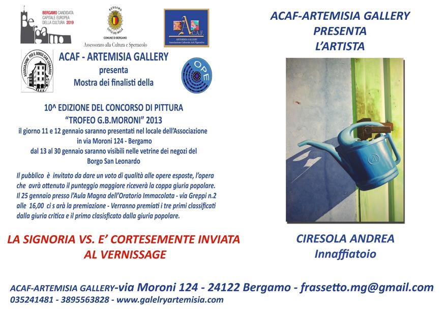 Premio Moroni presso New Artemisia Gallery