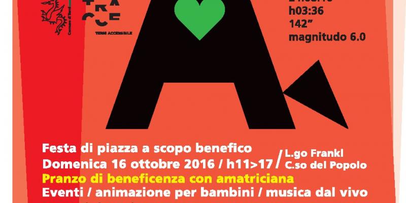 AmAtrice Festa di piazza a scopo benefico 