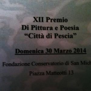 XII Prize of Painting and Poetry town of Pescia