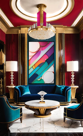 Design for Art Deco Sitting Room